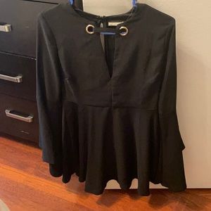 Black bell/ Witch sleeve dress